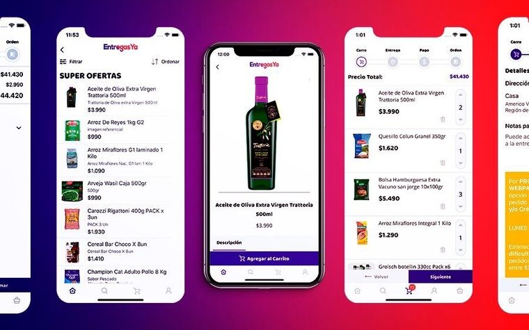 App EntregasYa, supermercado a domicilio, hecha por Atumis